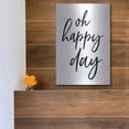 thumbnail image 5 of Luxe Metal Art 'Oh Happy Day' by Susan Ball, Metal Wall Art, 12"x16", 5 of 9
