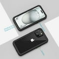 thumbnail image 6 of Phone 15 Plus Case, IP68 Waterproof Dustproof Shockproof Cases with Built-in Screen Protector, 360 Full Body Protective Front and Back Cover for iPhone 15 Plus - 6.7 inch (Black), 6 of 7