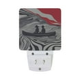 thumbnail image 5 of Yayeee LED Night Light for The Home Plug in With Light Sensors 2 Pack, Black Illusionary Boat, 5 of 6