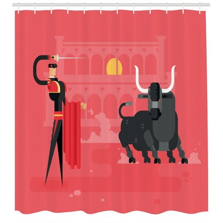 Spanish Shower Curtain Computer Art Featured Matador With The