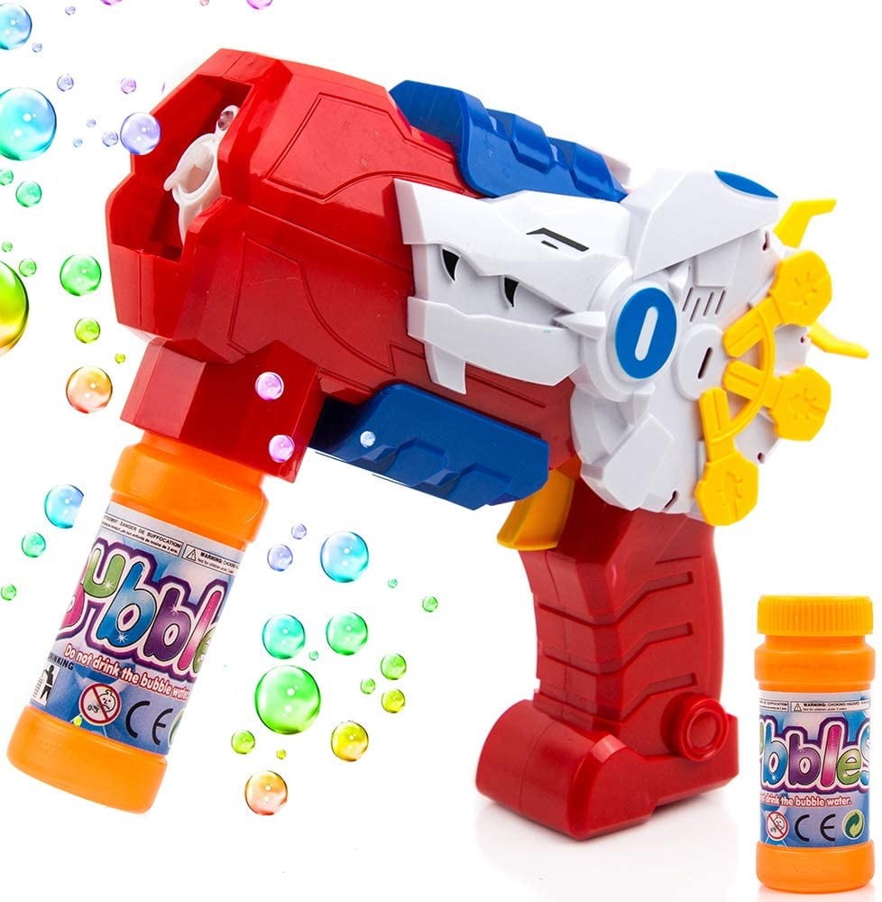 Toysery Bubble Gun Blower for Kids, Summer time Fun Lightweight Handheld Bubble Maker Toy for