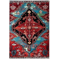 SAFAVIEH Vintage Hamadan Erksine Oriental Area Rug, Blue/Red, 9' x 12'