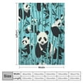 thumbnail image 4 of ARISTURING Panda Pattern Throw Blanket, Flannel Blanket for Kids Teens Adults, Soft Warm Lightweight Blanket for Sofa, Bed, Office, Travel Panda Lovers Gifts, 4 of 6