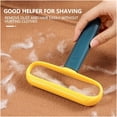 thumbnail image 2 of Sticky roll Portable Lint Remover Fuzz Fabric Shaver Double Sided Clothes Hair Scraper Cleaner for Coat Carpet Fluff Hair Remove Brush Tools Clean (Color : Yellow), 2 of 6