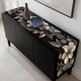 thumbnail image 5 of Gold Black Flower Table Runner 70 Inches Long, Blossoming Botanical Prints Leaf Kitchen Coffee Dining Table Decoration for Home Party Birthday Wedding Home Decor 13x70 Inches, 5 of 8