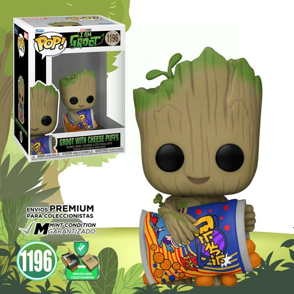 Funko Pop Groot Con Bolitas De Queso #1196 Marvel Studios Original Funko Serie Yo Soy Groot
