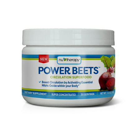 Nu-Therapy Power Beets Powder, Acai Berry Pomegranate, 5.8 oz, 30 (Best Freeze Dried Acai Berry Powder)