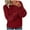 🔥 Wine, variant on Sentmoon Sweatshirt for Women Crew Neck Long Sleeve Knitted Pullover Sweaters for Women Solid Color Loose Soft and Cozy Clothes Women Fall and Winter for Cozy Family Time Gray XL