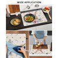 thumbnail image 5 of Large Induction Cooktop Protector Mat Bunny Easter Stove Top Covers for Electric Stove, Spring Floral Pastoral Rabbits Rustic Decorative Stove Burner Cover Mats, Glass Top Stove Cover, 5 of 7