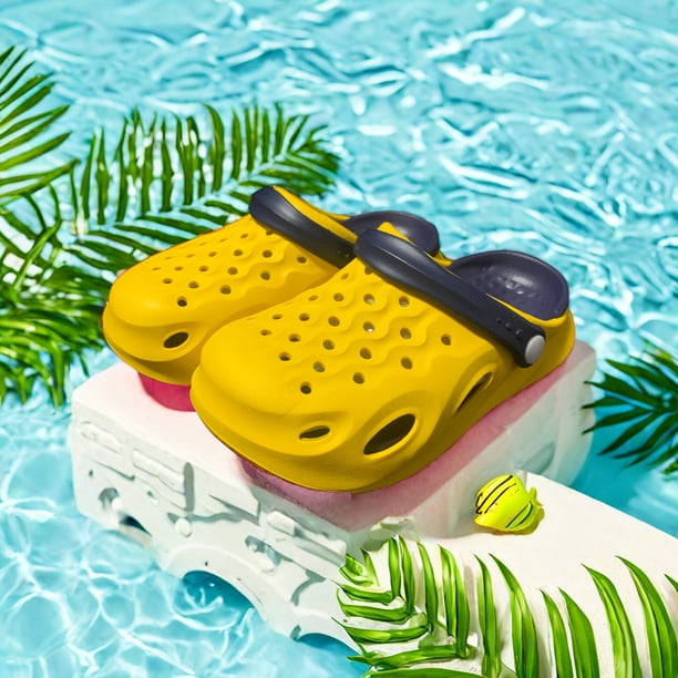 Zapatos de verano transpirables con agujeros para niños y niñas, sandalias para bebés, zapatos de jardín