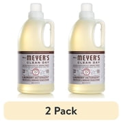 (2 pack) Mrs. Meyer's Clean Day Laundry Detergent, Lavender Scent, 64 Ounce Bottle