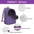 thumbnail image 4 of Leopard Print Backpack for School,Cute School Bag,Schoolbag with Adjustable Shoulder Straps & Padded Back,15.7"x11.8"x5.5", 4 of 5