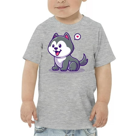 

Cute Cartoon Husky Pup T-Shirt Toddler -Image by Shutterstock 2 Toddler
