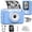 Blue, variant on Gofunly Kids Instant Print Camera,Digital Toy Cameras for Boys & Girls Age 3-12 Birthday Learning Gifts Blue with 5Rolls Print Papers