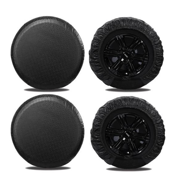 Fundas para neumáticos MOONET para ruedas de autocaravana (paquete de 4), impermeables a los rayos UV y al sol