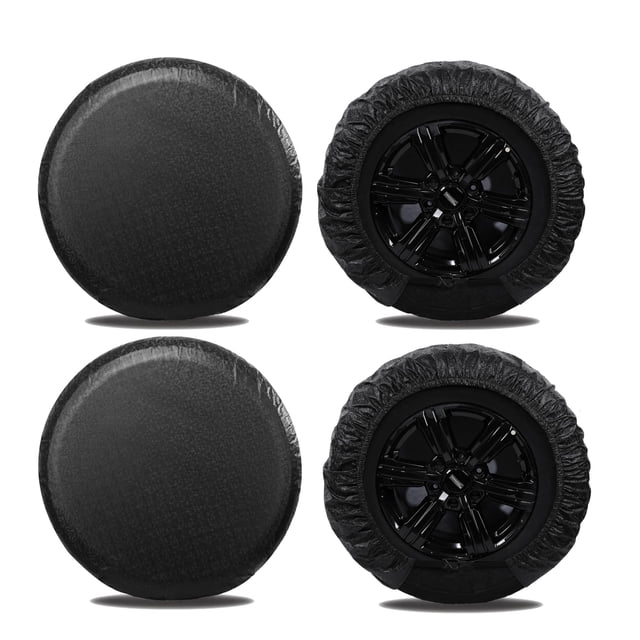 Fundas para neumáticos MOONET para ruedas de autocaravana (paquete de 4), impermeables a los rayos UV y al sol