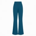 thumbnail image 4 of KPOPLK Womens Dress Pants for Work Business Casual Pants Stretch Pull On Ladies Slacks With Pockets, formal Elastic High Waist Yoga Pants Plus Size Palazzo Trousers Work Pants Women Clothes(Blue,L), 4 of 4