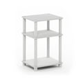 thumbnail image 3 of Furinno Just 3-Tier Turn-N-Tube End Table, 1-Pack, White/White, 3 of 5