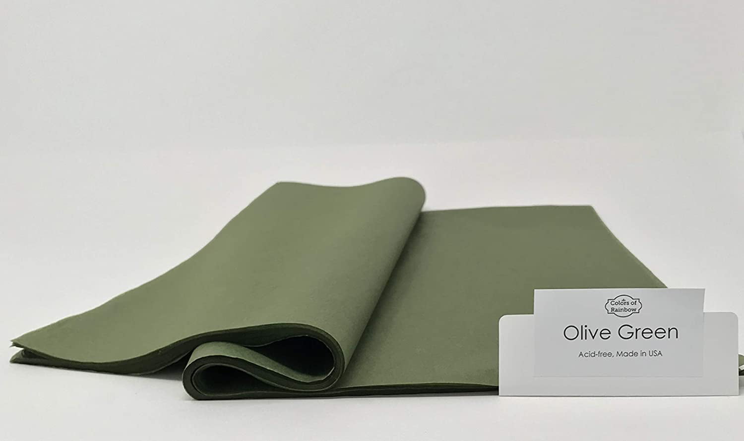 OLIVE GREEN Tissue Paper for Gift Wrapping 20"x26" Sheets Eco-Friendly 