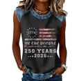 thumbnail image 3 of Hearthz 1776-2026 Freedom 250th Anniversary Shirt Raglan Sleeveless Womens Tank Tops We the People Patriotic Vest American Flag Women's 250th Anniversary Print Shirt, 3 of 7
