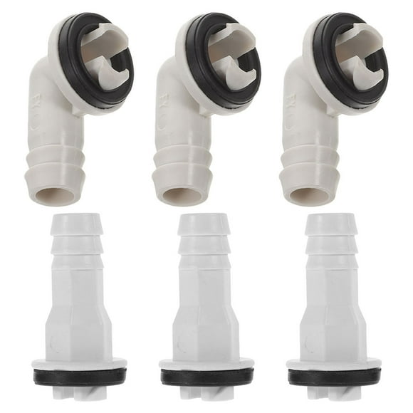 SHISUYAN 6pcs Portable Ac Drain Hose Elbow Connector For Air Conditioner Drainage Universal Ac Drain Line Extension Elbow Fitting Air Conditioning Parts
