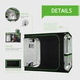 thumbnail image 3 of VIVOSUN D948 2-in-1 9x4 Grow Tent, 108"x48"x80" High Reflective Mylar with Multi-Chamber and Floor Tray for Hydroponic Indoor Plant, 3 of 8