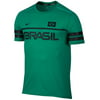 Nike NEW Green Mens Size XL Mesh Brasil Shirt Athletic Dri-Fit Apparel