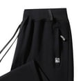 thumbnail image 4 of Fnnxeal Mens Sweatpants, Elastic Waist Casual Slacks with Stretch Drawstring Fall Winter Black Sweatpants for Men Size M, 4 of 6