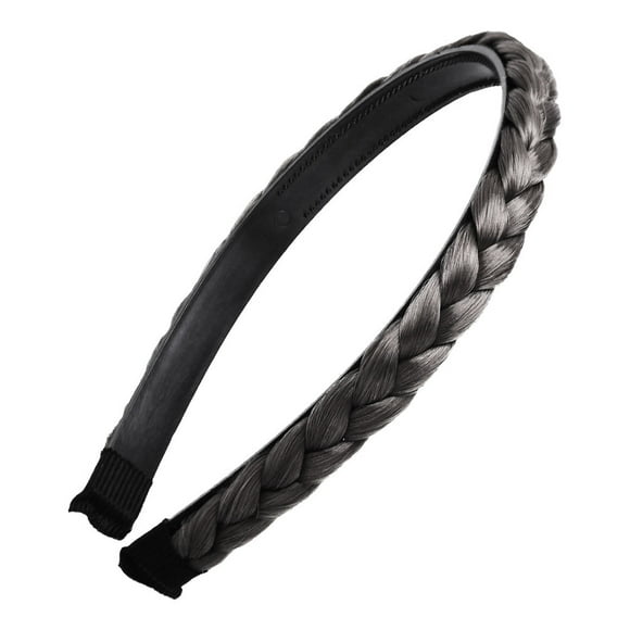 Braid Braided Hair Plaited Braided Headband Hair Accessioeies for Women Girls (Black)
