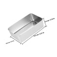 thumbnail image 2 of FOMIYES 2Ud Bandejas De En Acero Inoxidable Para Pan Y Pasteles En Cocina, 2 of 8