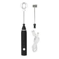thumbnail image 1 of Dioche Electric Automatic Egg Beater Mixer Milk Frother, Egg Beater Milk With 3 Speed Adjustable Blender And Usb Charging Black, Suitable For Making Coffee Cream Juice Latte, 1 of 8