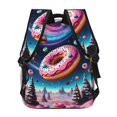 thumbnail image 4 of Pofeuu Starry Sky Pine Tree Donut Print Backpack for Men and Women - Basic Bookbag Casual Daypack Backpacks for College Work Travel-One Size, 4 of 5