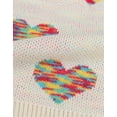 thumbnail image 5 of Sweaters for Women Valentine's Day Crewneck Long Sleeve Pullover Sweaters Colorful Heart Print Knitted Sweater Shermie, 5 of 6