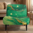 thumbnail image 2 of HELLHERO Breathable Stain Protection Armless Accent Chair Cover for Accent Chair Without Arms, Armless Chair Slipcover Star Marble Pattern, 2 of 8