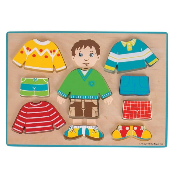 Bigjigs Toys - Big Dressing Boy Puzzle