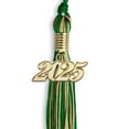 thumbnail image 2 of Endea Graduation Green/Antique Gold Mixed Color Graduation Tassel with Gold Date Drop, 2 of 11