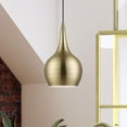 thumbnail image 6 of 49016-01 Livex Lighting Andes - 1 Light Mini Pendant In Urban Style-19.5 Inches Tall and 7.75 Inches Wide-Antique Brass Finish    -Traditional, 6 of 11
