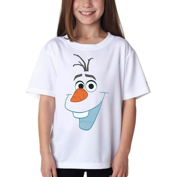 Très Beau T-Shirt de Jeunesse au Visage d'Olaf Congelé