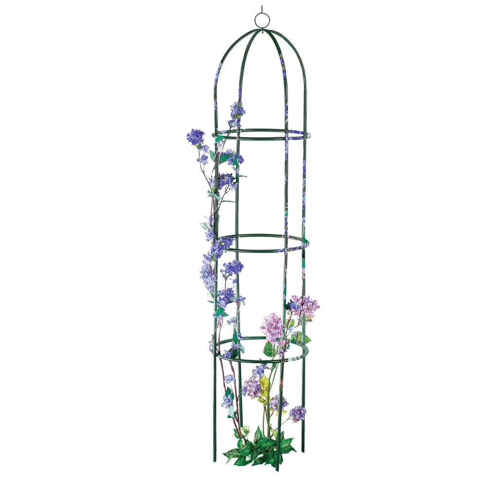 Collections Etc 6' Iron Garden Plant Trellis - Green
