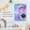 thumbnail image 6 of FMSHPON Zodiac Aries Clipboard Hardboard Wood Nursing Clip Board and Pull for Standard A4 Letter 13x9 inches, 6 of 7