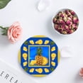 thumbnail image 4 of POGLIP Ensemble de 8 sous-Verres Ronds Texture Ananas Fruits Frais d'Été pour Boissons, sous-Verres en Céramique Absorbants avec Base en Liège pour Décoration de Table Basse de Cuisine Maison, 4 of 5