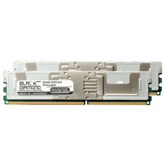 8GB 2X4GB Memory RAM for Apple Xserve 2.8GHz 8-Core Xeon DDR2 FBDIMM 240pin PC2-6400 800MHz Black Diamond Memory Module Upgrade