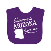 Inktastic Someone in Arizona Loves Me Boys or Girls Baby Bib