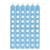 "Club Pack of 144 Pastel Blue and White Polka Dot Birthday Party Candles 2.25"""