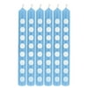 "Club Pack of 144 Pastel Blue and White Polka Dot Birthday Party Candles 2.25"""