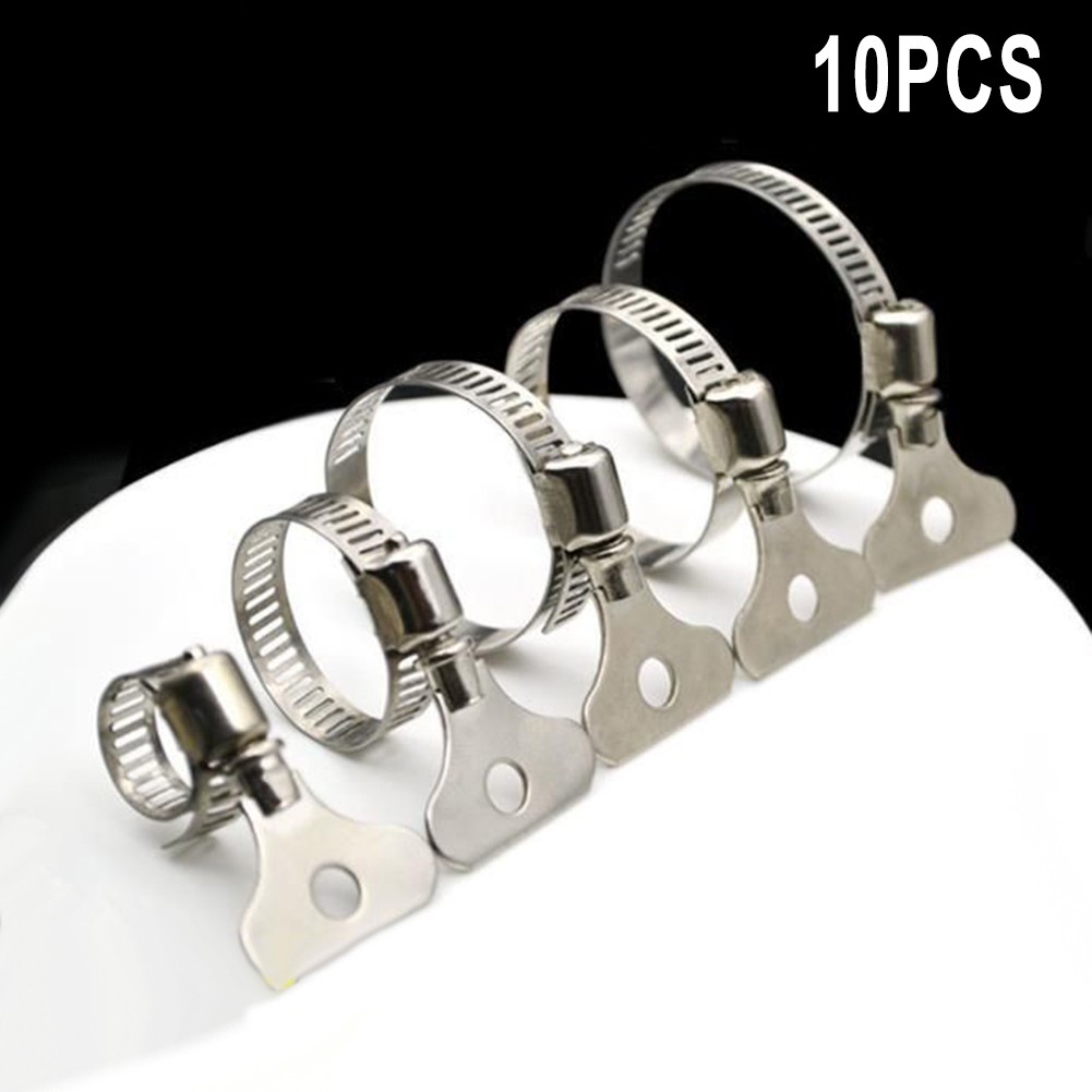 PUX Stainless Steel Worm Drive Hose Clamps – Adjustable 8–110mm (Jubilee Style, Metric, Phillips)