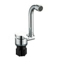 thumbnail image 1 of Yeacher Pliable pour la Rotation de Camping-Car Évier de Cuisine Robinets d'Eau à une Poignée avec Tuyau d'Entrée d'Eau Froide et Chaude Pivotant en Cuivre pour Camping-Car RV Caravane, 1 of 7