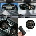 thumbnail image 5 of Yuyamidu 3D Pug Car Seat Cover Set of 14 Black Steering Wheel Cover Seat Belt Pads Waste Basket Bin Rearview Mirror Cover Cup Holder Cute Center Console Cover Handbrake Cover Gear Shift Cover, 5 of 7