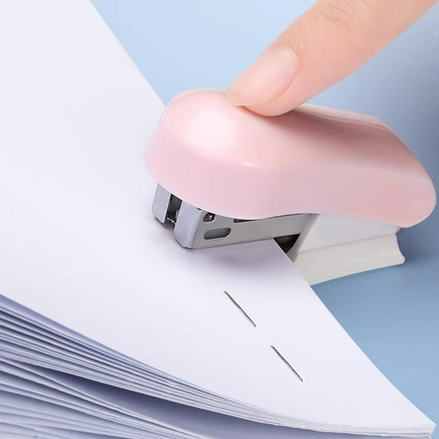 Qiweii Labor-Saving Mini Staplers for Office Students, Compatible with 26/6 Staples, Portable Binding Machines