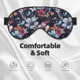 thumbnail image 3 of Disketp Flowers ad Butterflies Print Sleep Mask-Eye Mask for Sleeping,Comfortable & Super Soft Eye Mask with Adjustable Strap,Travel Eye Mask, 3 of 7
